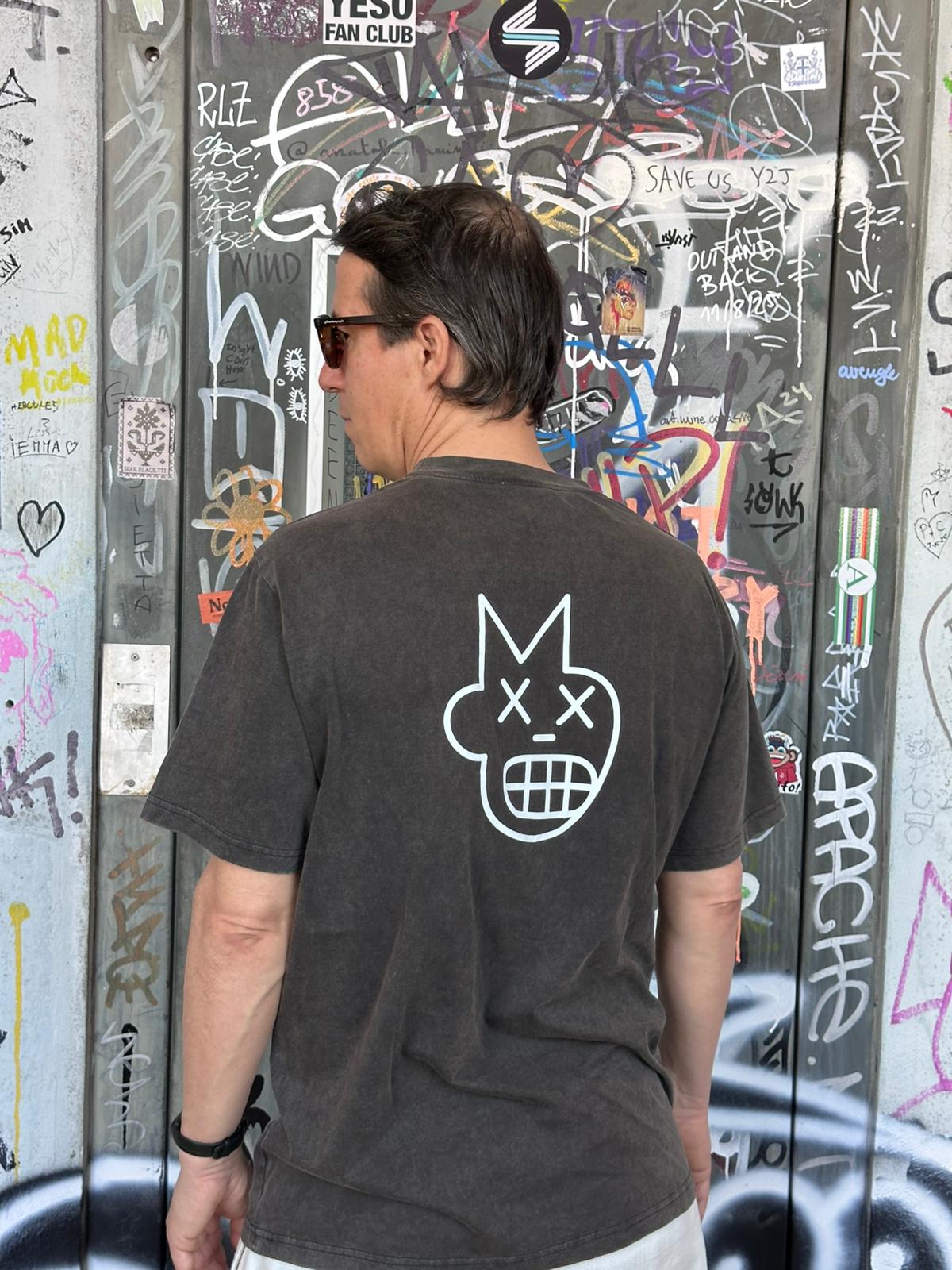 Monkey, Heavy weight T-shirt washed grey